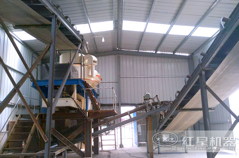 室內(nèi)機制砂生產(chǎn)線實拍 室內(nèi)機制砂生產(chǎn)線實拍